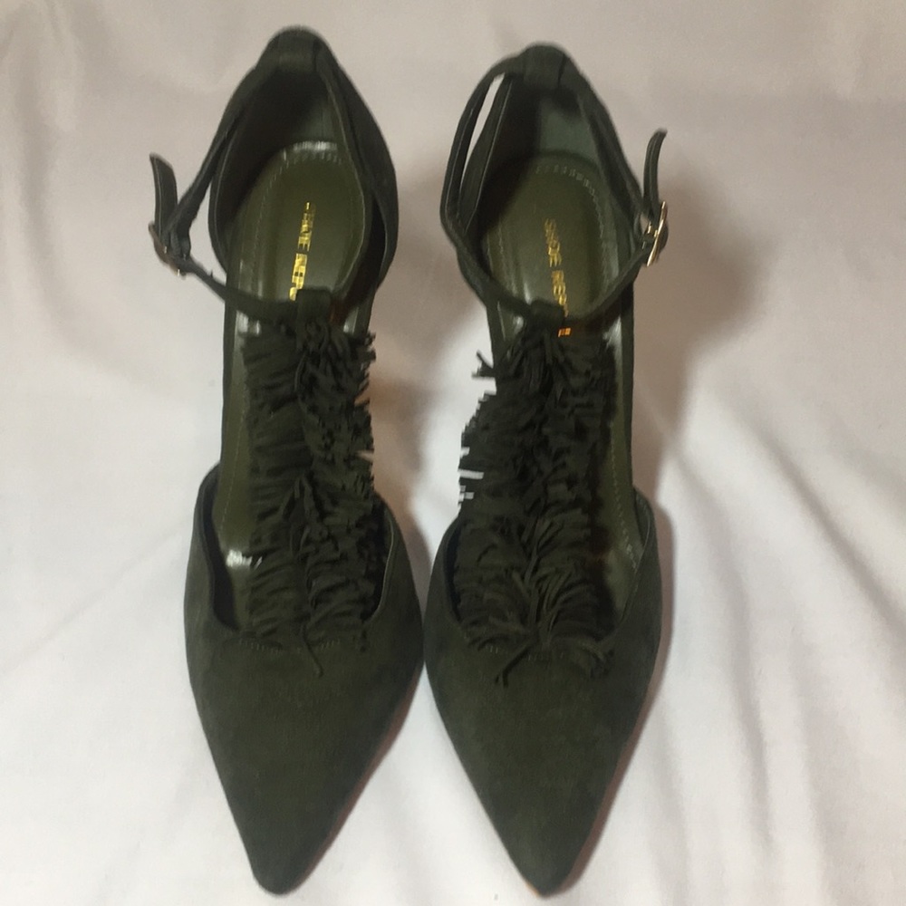 Forest green heels